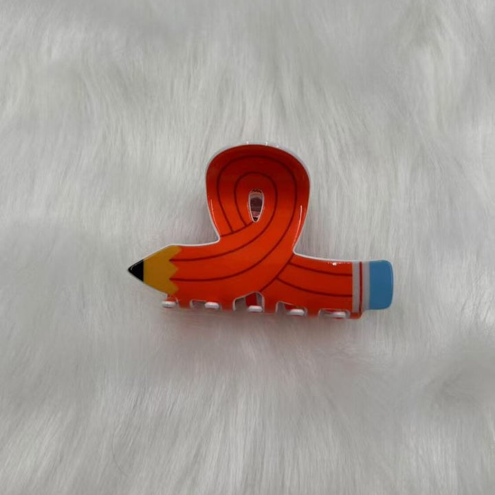 Cute pencil hair clip Back To School gift