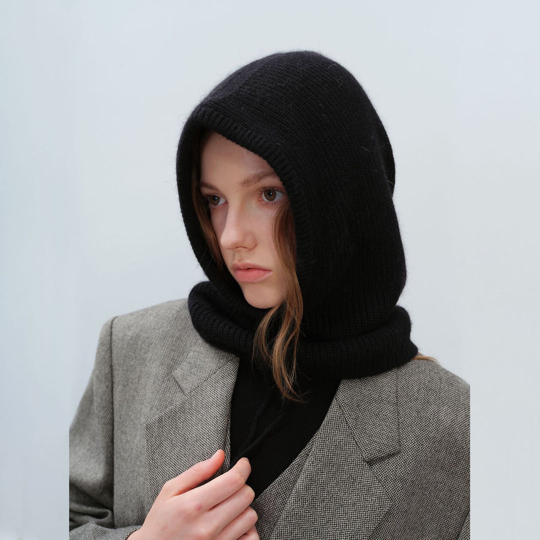 Balaclava knitted hat warm neck warmer