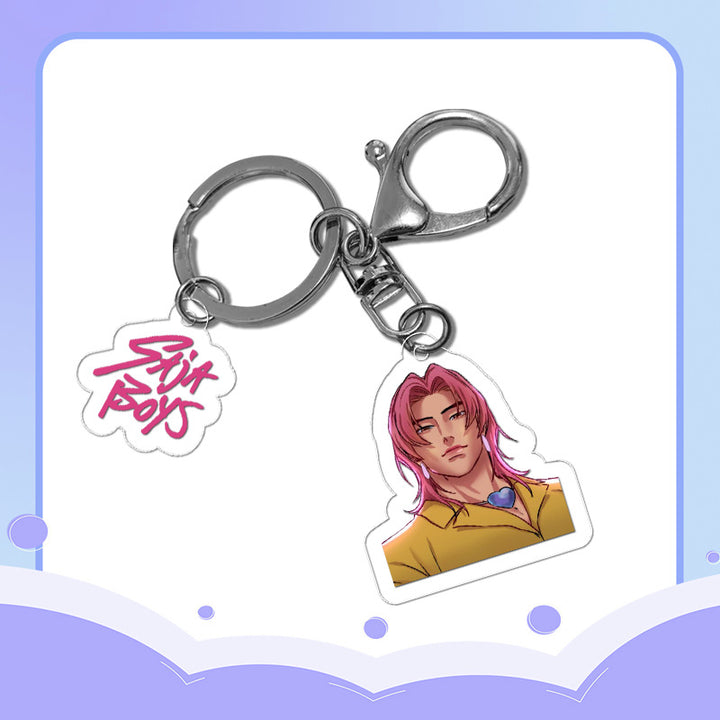 Kpop Demon Hunters Saja boys acrylic mini keychain