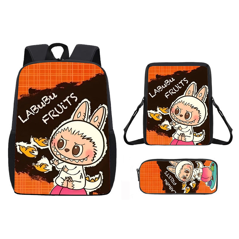 Labubu school bag 3PCS set backpack pencil case