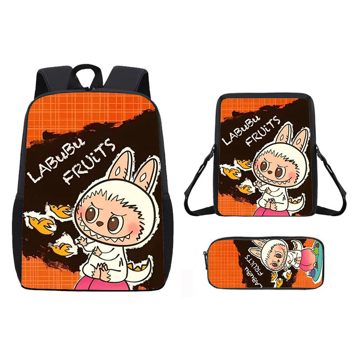 Labubu school bag 3PCS set backpack pencil case