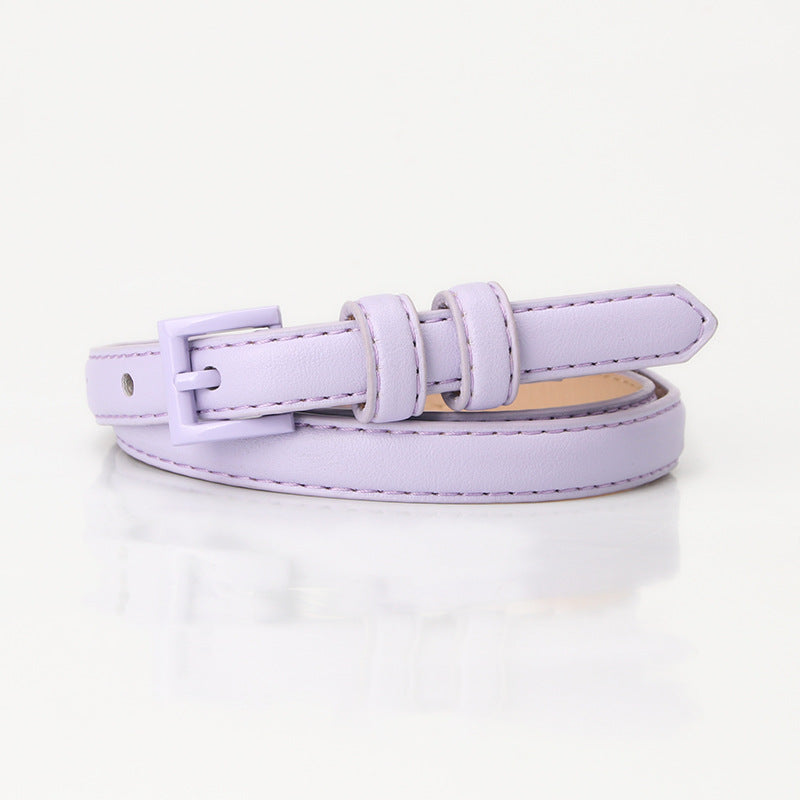 Summer fashion dopamine color women's thin belt