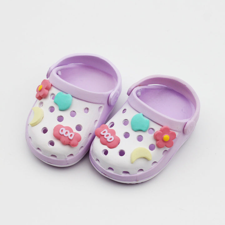 Labubu Beach Crocs doll shoes for summer