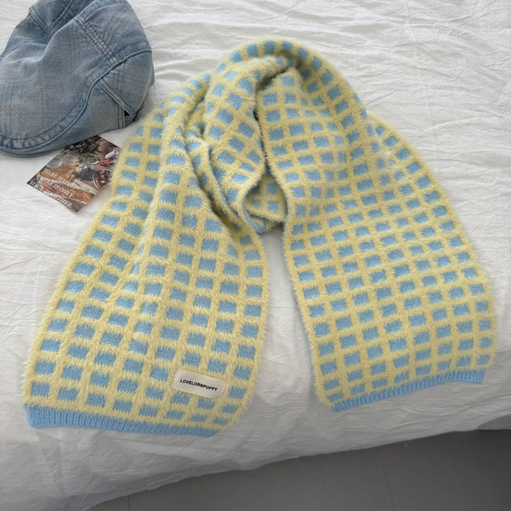 Waffle soft cozy warm scarf