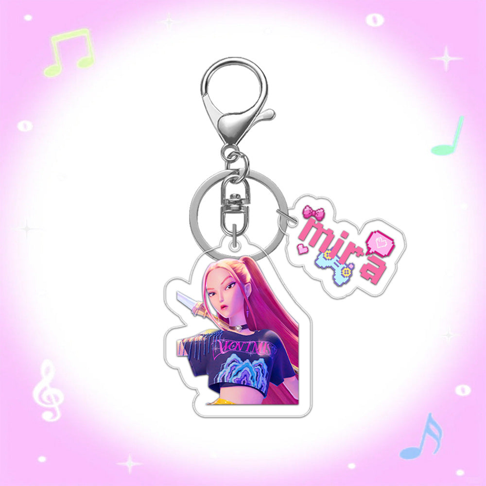 Kpop Demon Hunters acrylic mini keychain