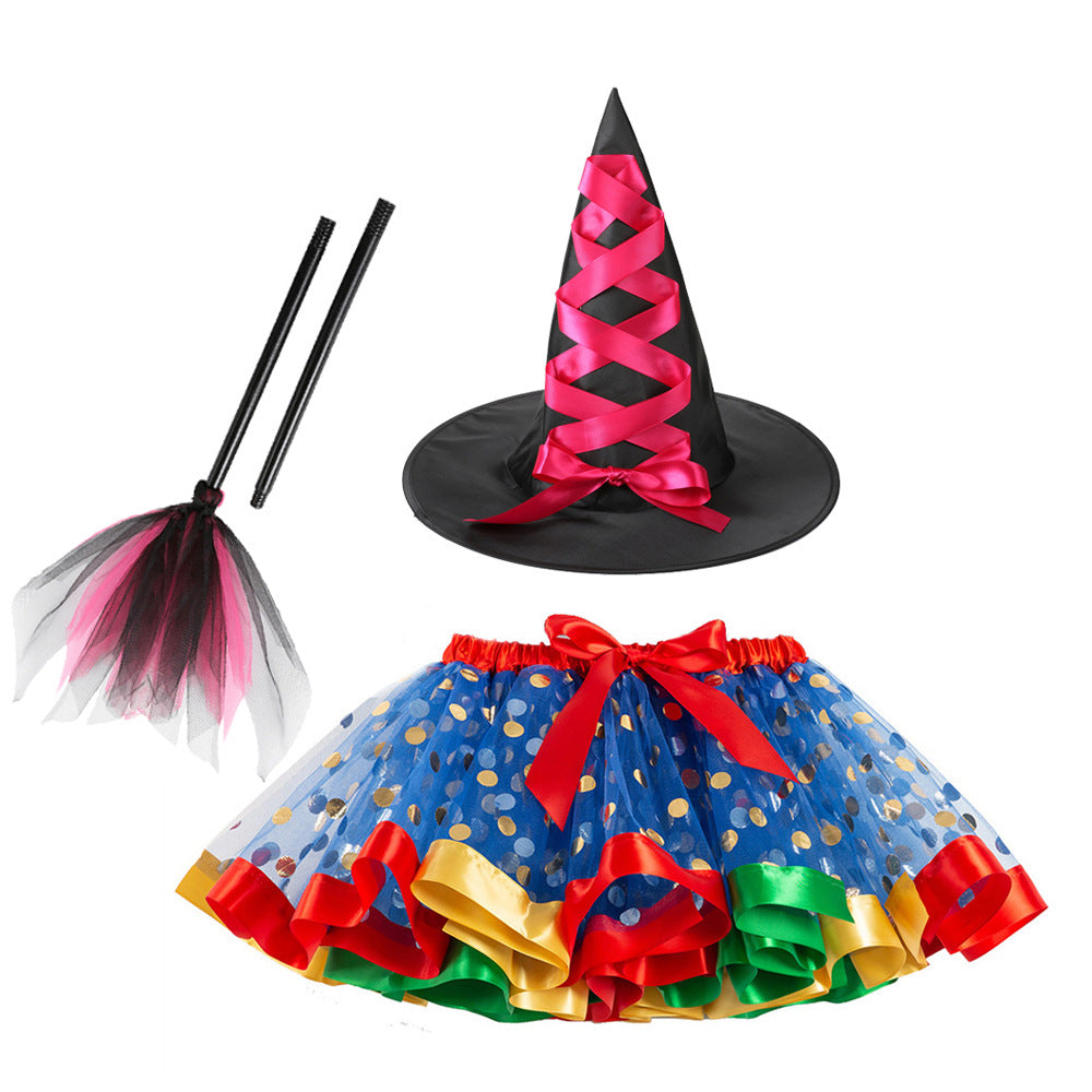 Halloween little devil mesh tutu skirt Halloween costumes