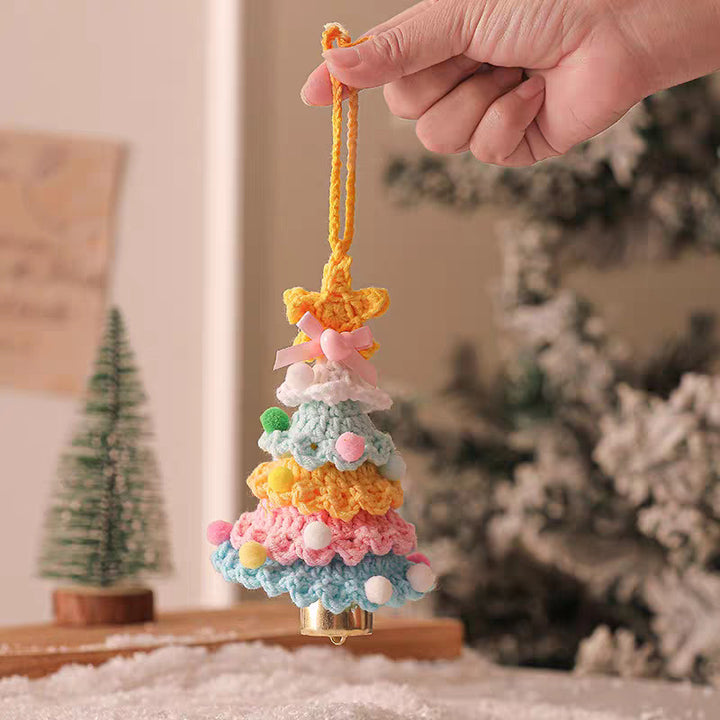 Hand-crocheted Christmas tree pendant Christmas creative gift