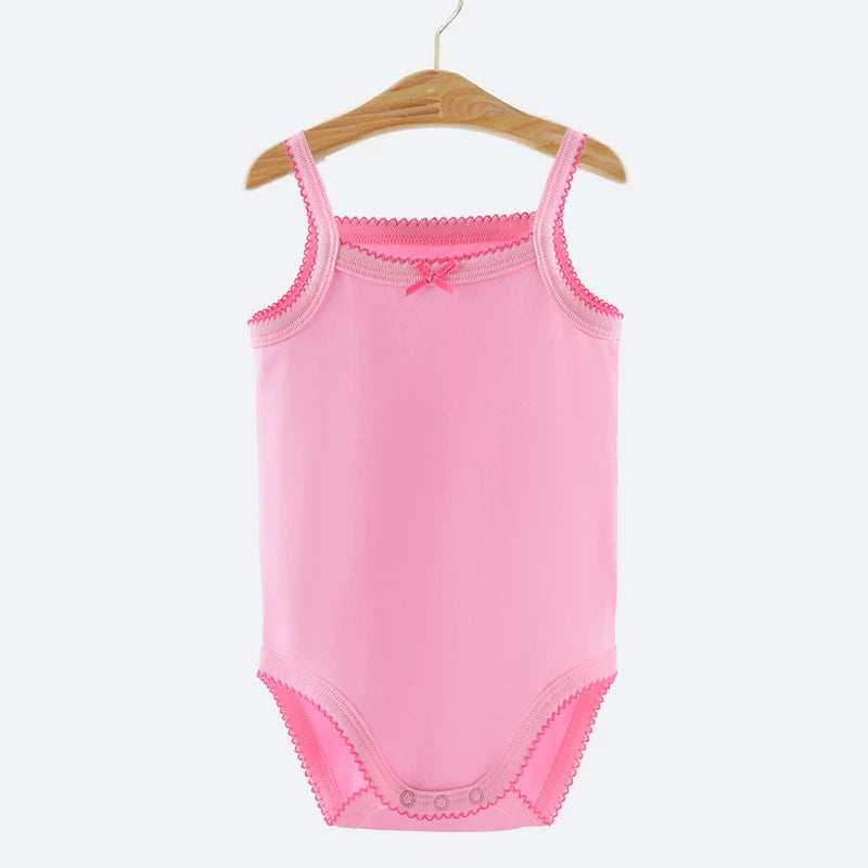 Baby cotton sling romper for summer