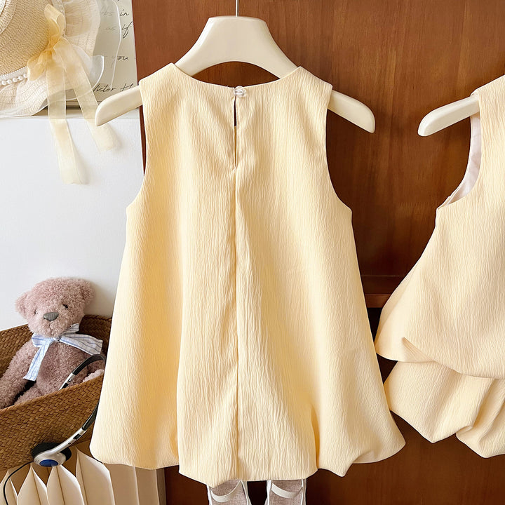 Cute little duck yellow flower bud dress silly goose outfit