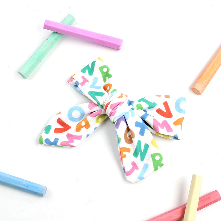 Back to school pencil bow hair clips students hair accessories