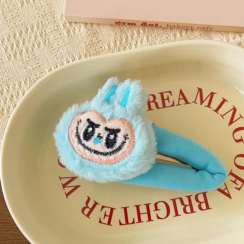 Labubu plush duckbill hair clip