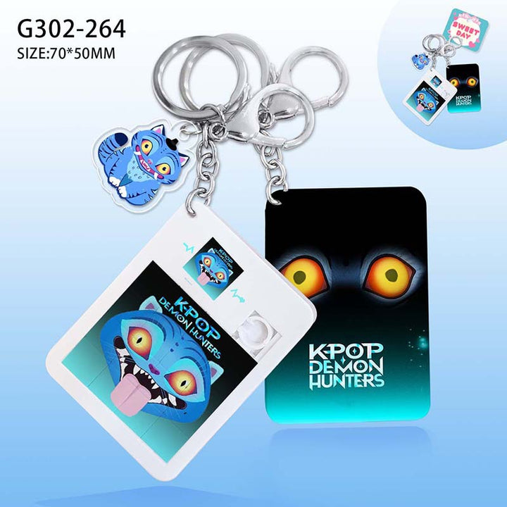 KPop Demon Hunters HUNTR/X Slide Puzzle keychain