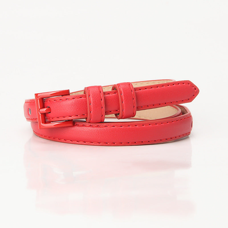 Summer fashion dopamine color women's thin belt