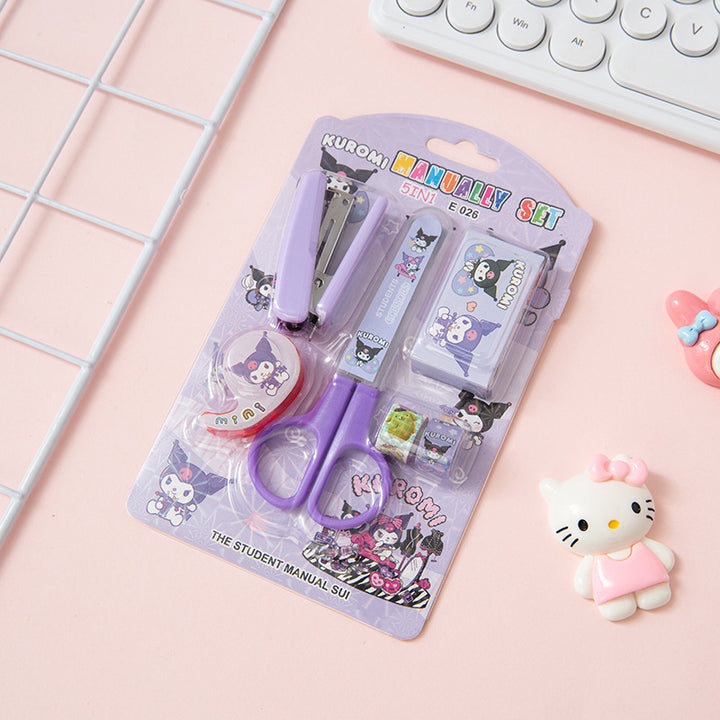Sanrio stationery set stapler scissors&tape set student supplies