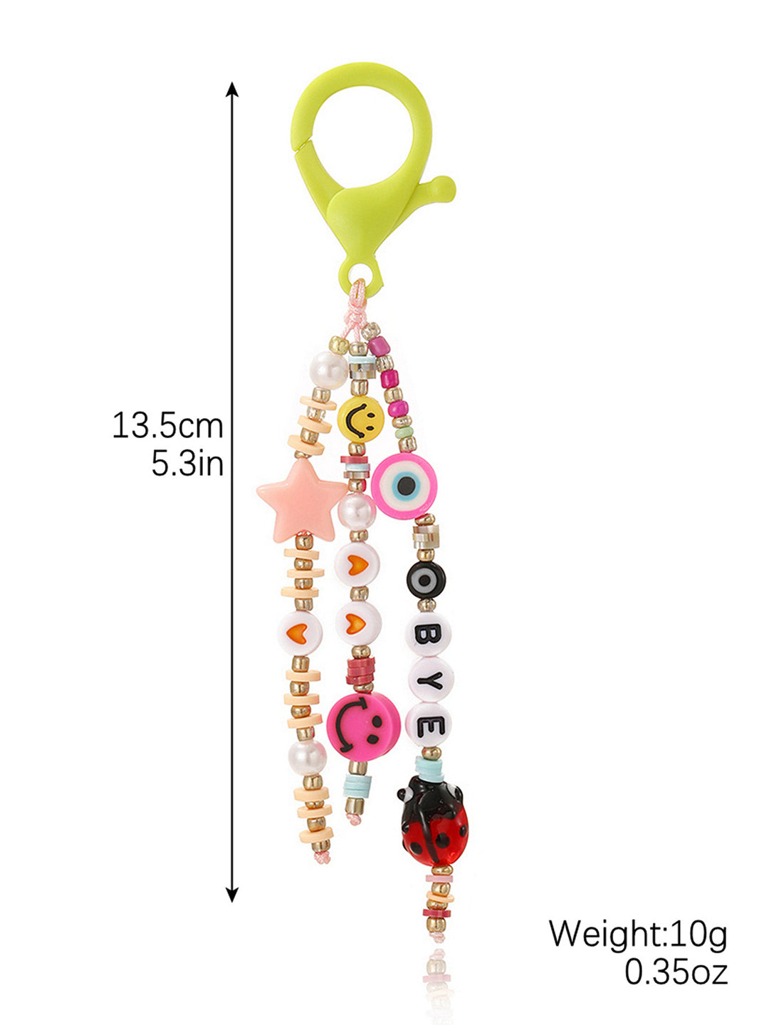 Smiley face LOVE letter pendant gift for best friends