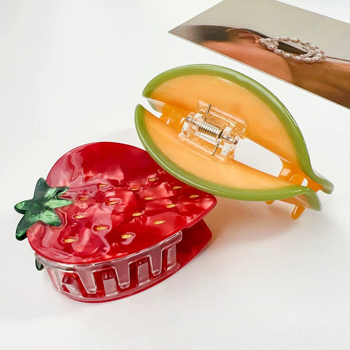 Summer fresh fruit acetate hair claw clips
