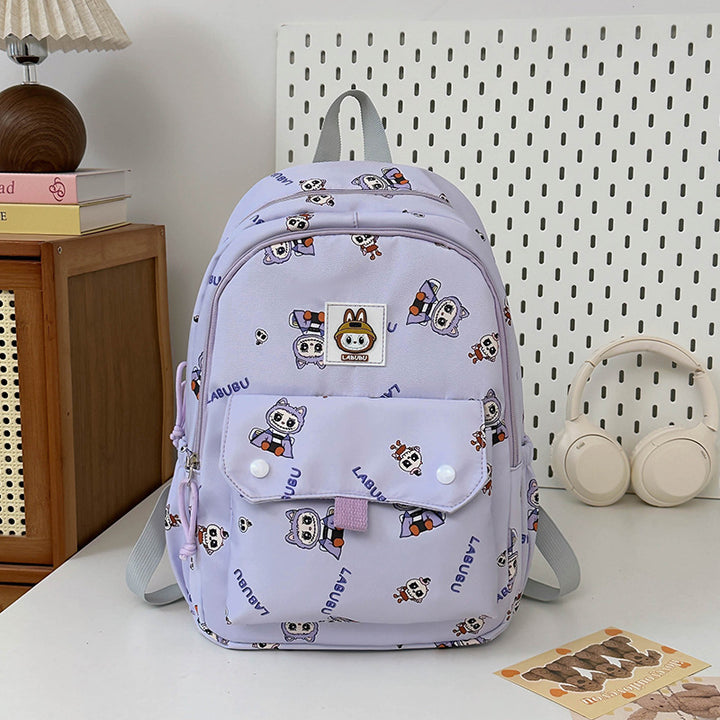 Labubu cartoon backpack large-capacity student schoolbag