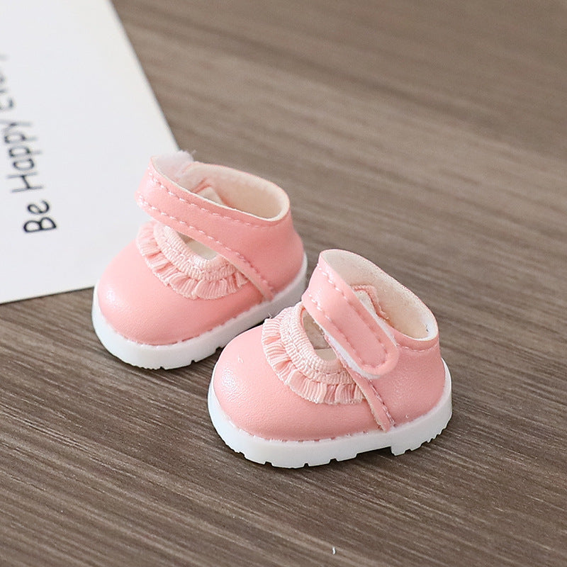 Labubu Lace leather shoes Dolls cute princess shoes