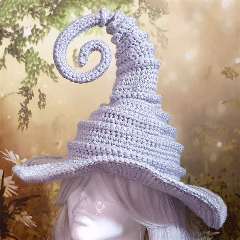 Halloween hand-crocheted personality party witch hat