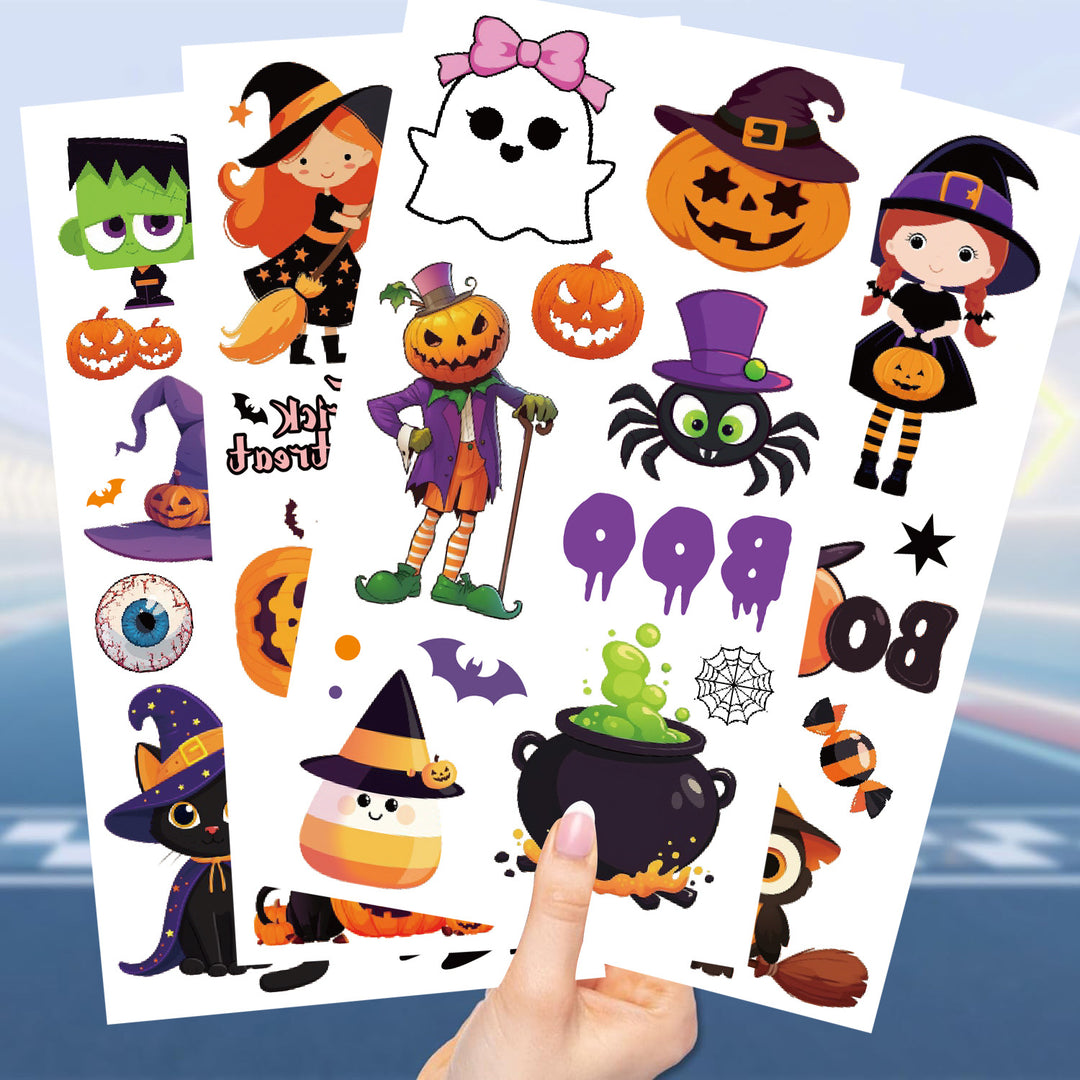 Halloween Temporary Tattoo Stickers for Kids-10 Sheets