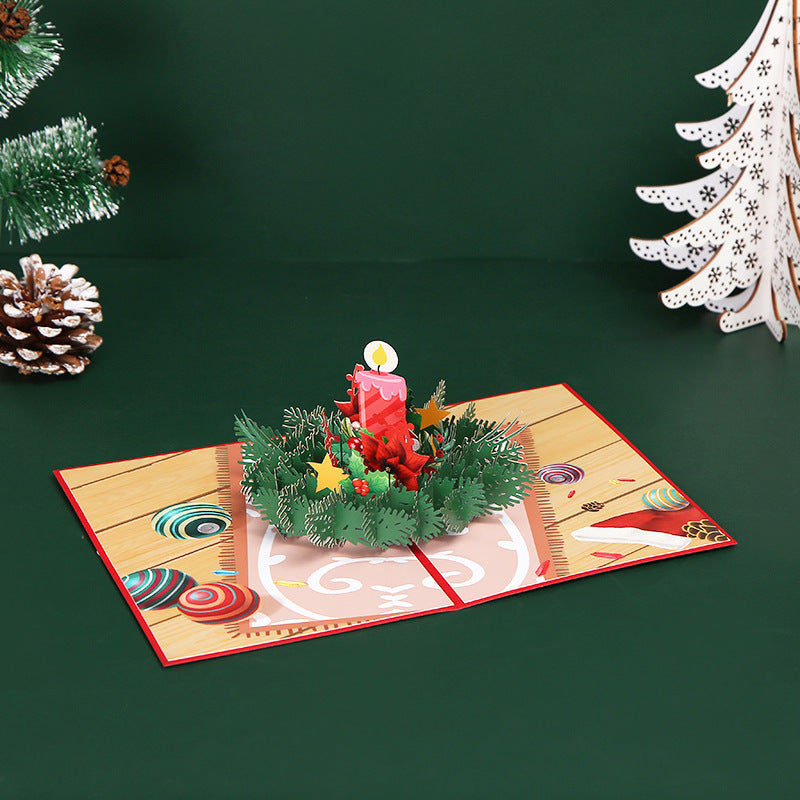 3D Christmas Holiday Greeting Cards Christmas Gift Card