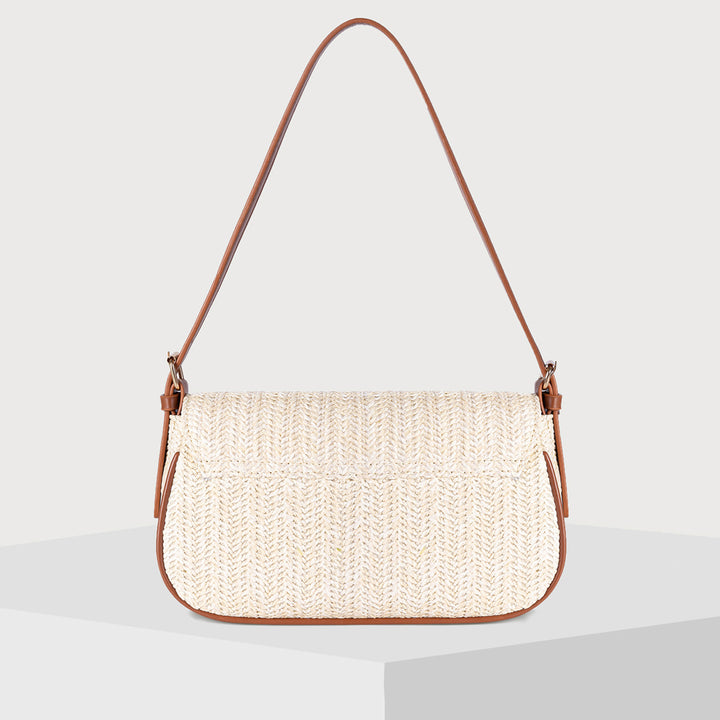 Women's shoulder Straw bag for summer