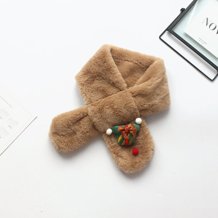 Children's Christmas plush warm scarf xmas gifts