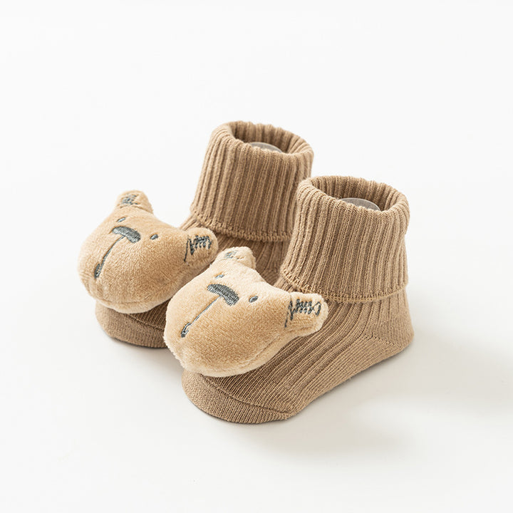 Newborn baby non-slip cotton cute mid-calf socks