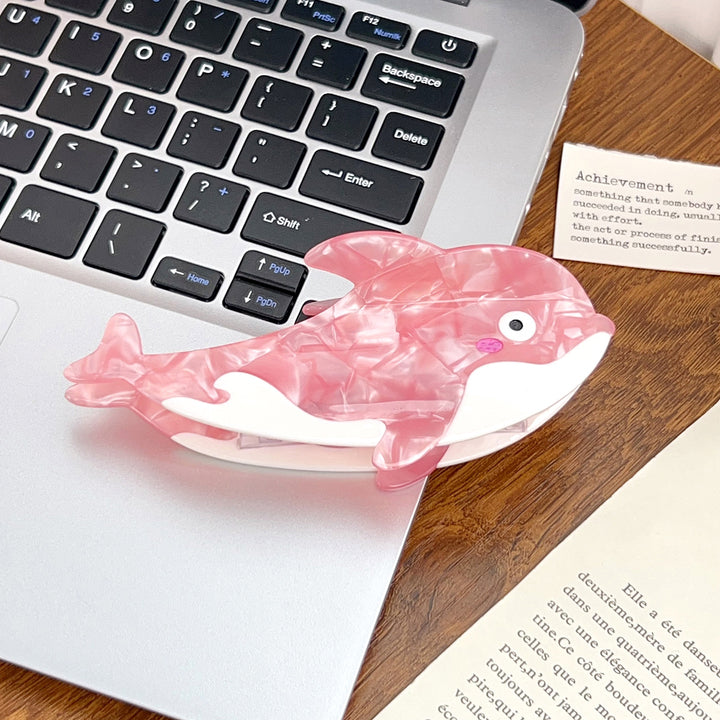 Ocean theme dolphin shark hair claw clip Childish summer hair clip