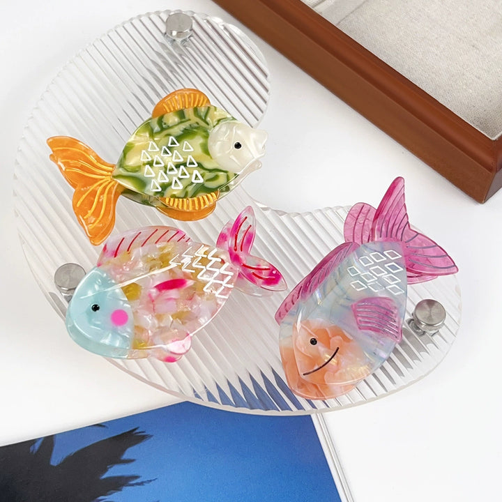 Goldfish acetic hair hark clip Personalized hair clip