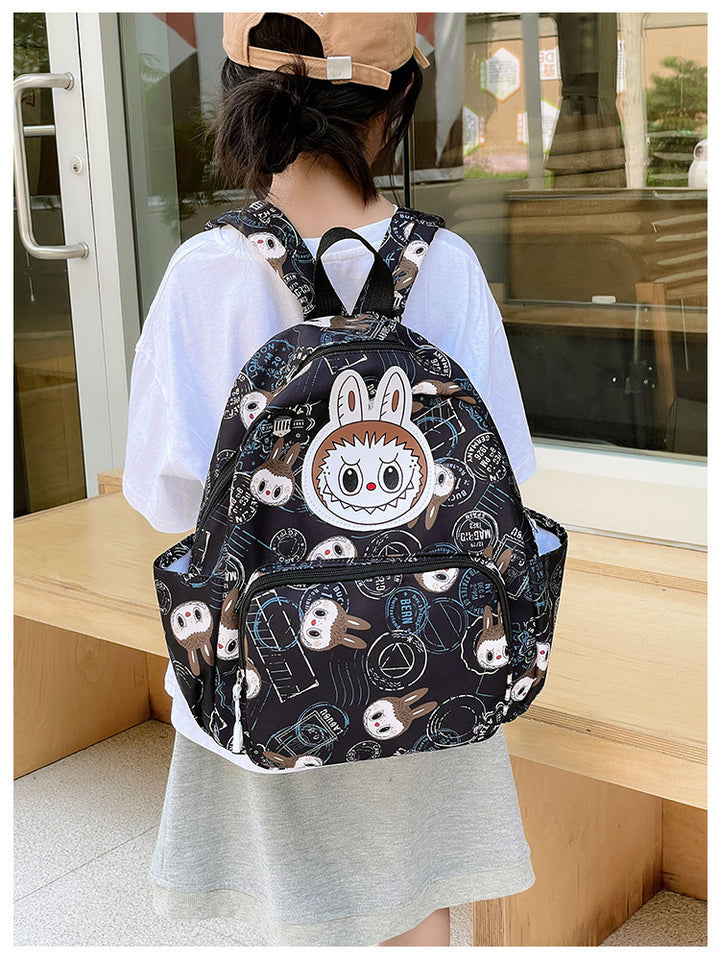 Labubu printed children's schoolbags large capacity backpack
