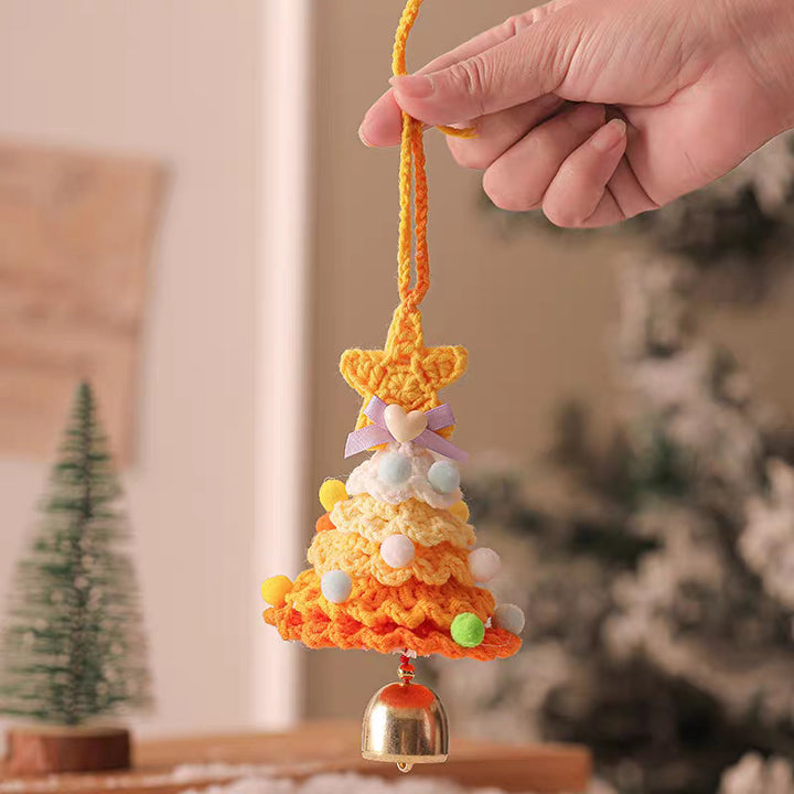 Hand-crocheted Christmas tree pendant Christmas creative gift