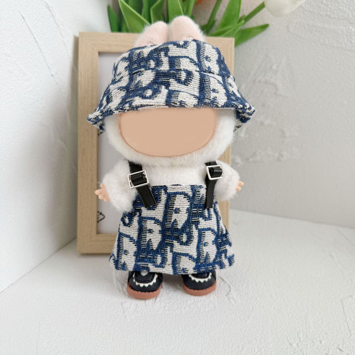 Handmade Luxury Rich Labubu doll clothes 3pcs set