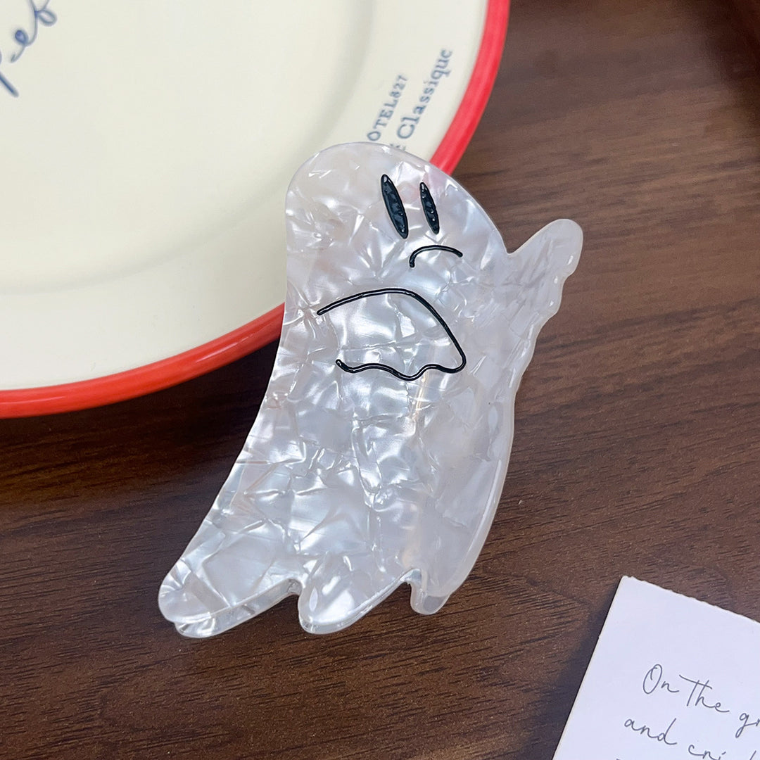 Halloween pumpkin ghost funny shark hair clip