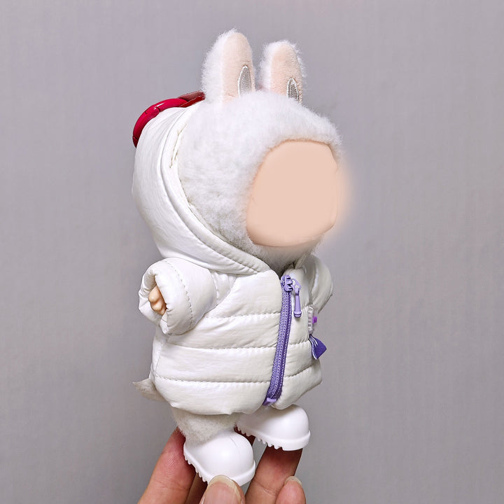 17cm dolls warm down jacket doll clothes