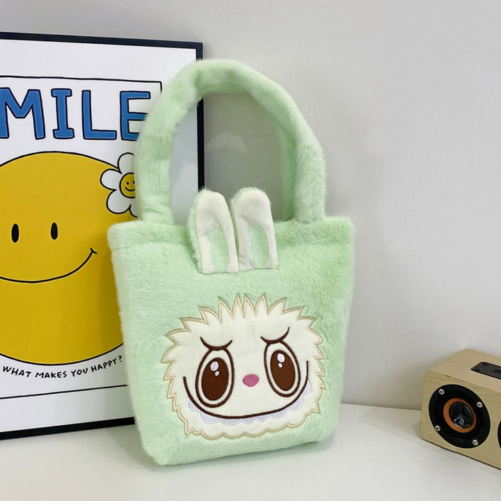 Cartoon labubu plush handbag children's birthday gift