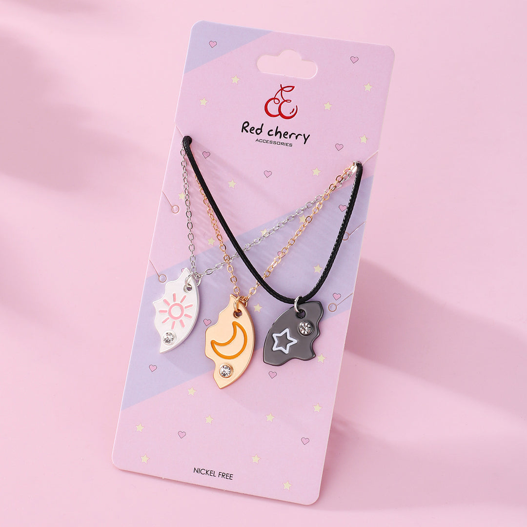 Valentine's best friends 3pcs necklace students gift