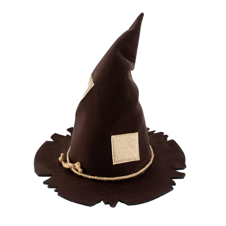 Scarecrow patch witch hat Halloween witch hat party accessories costumes