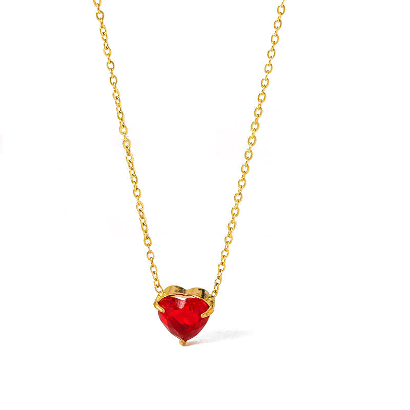 Valentine's Heart diamond necklace birthday gift