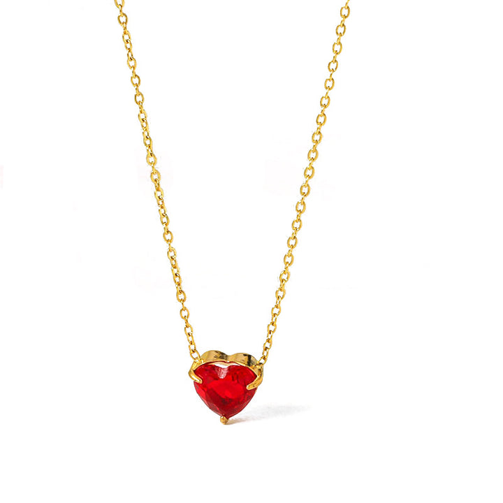 Valentine's Heart diamond necklace birthday gift