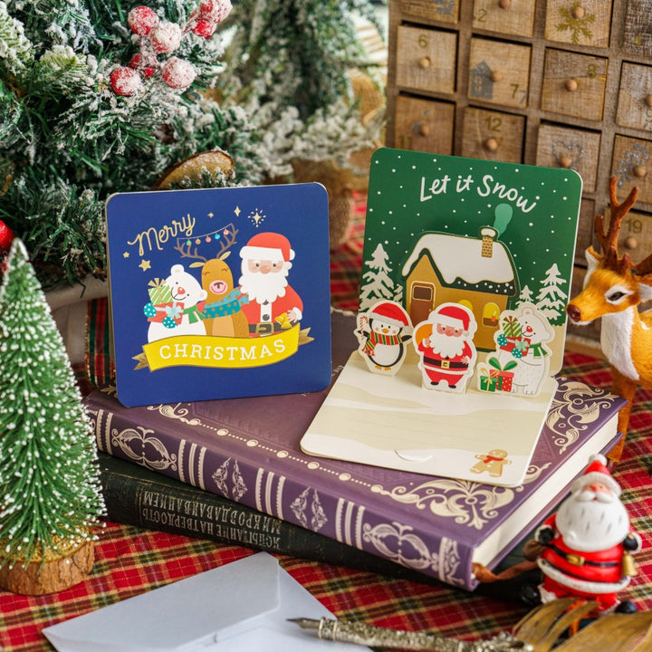 3D Christmas Holiday Greeting Cards Christmas Gift Card