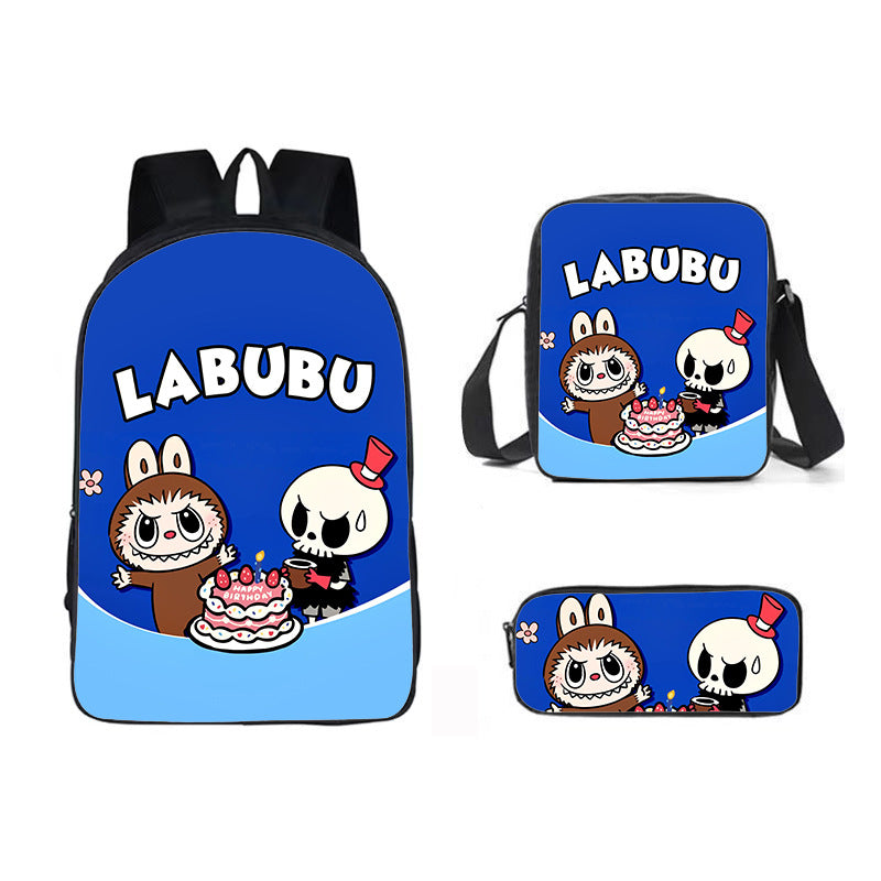 Labubu school bag 3PCS set backpack pencil case