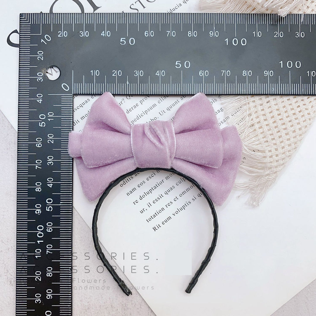 Handmade Velvet Bow Headband for dolls labubu headband