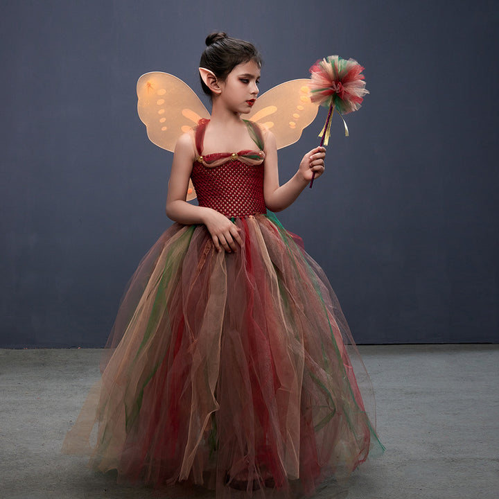 Halloween Jungle Elf Fairy Princess Tulle Skirt