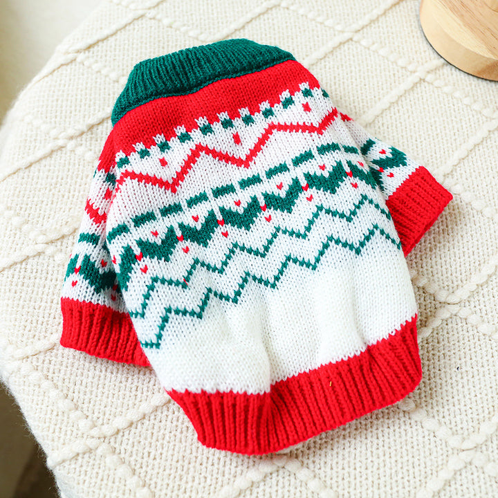 Halloween Pumpkin knitted sweater for pet