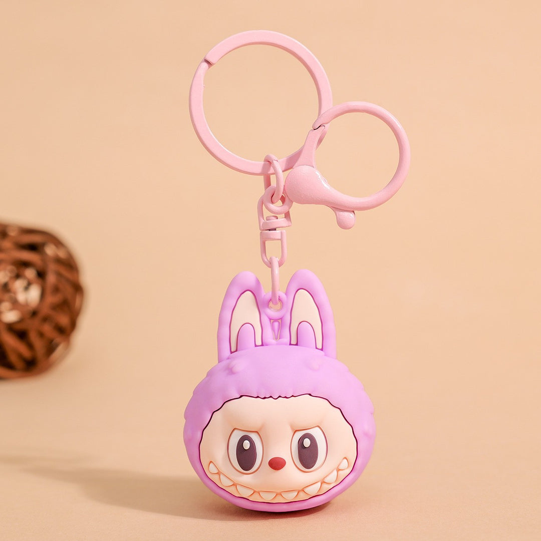 Labubu driving cartoon keychain Labubu pendant gift