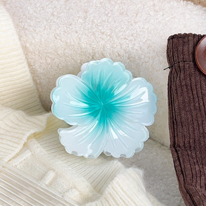 Flower-Shaped Hair Clip Gradient Color Hair clip for Vacation