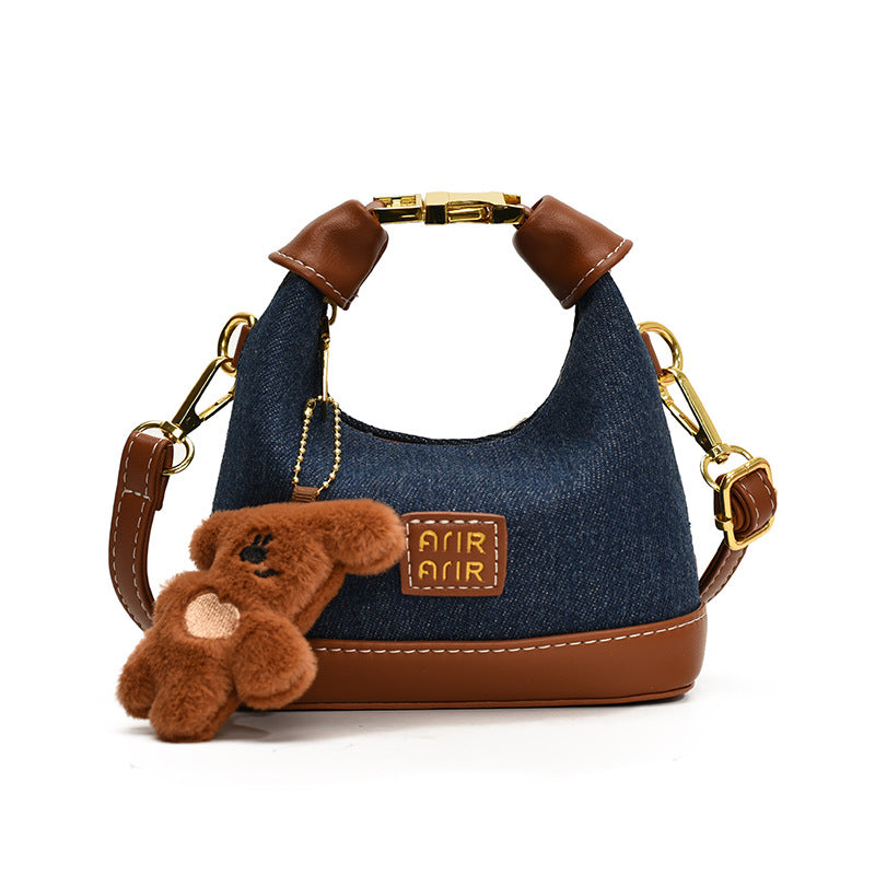 Girls plaid mini handbag shoulder bag