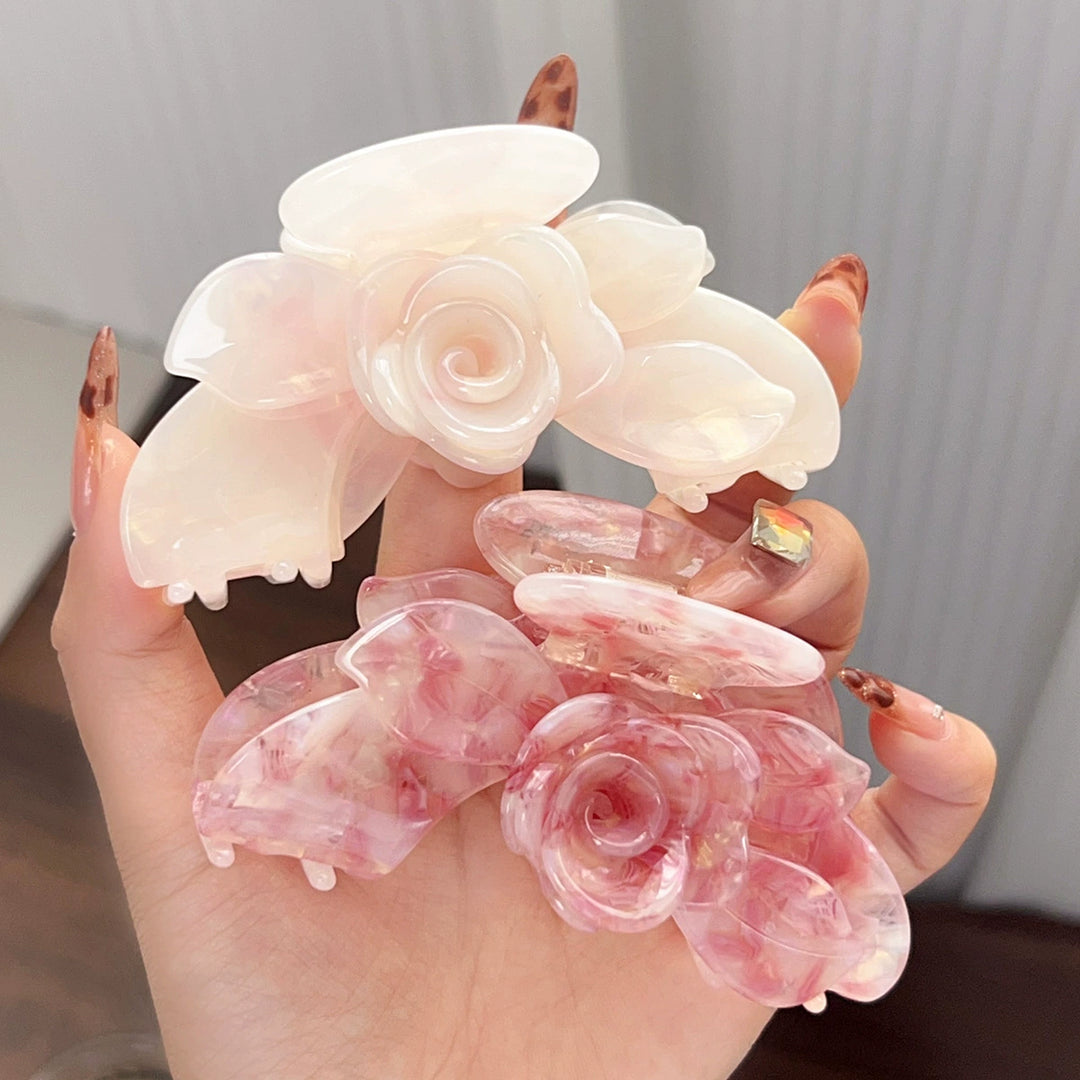 Rose flower hair claw clip Premium Durable Acetate Hair Claws