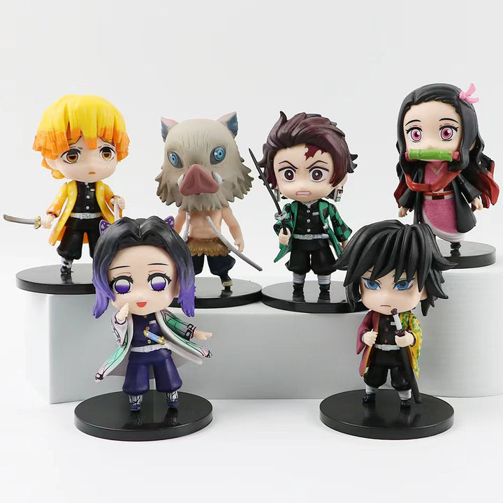 Demon Slayer: Kimetsu no Yaiba characters dolls ornament-6pcs set